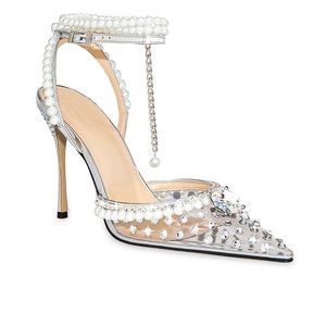 Mach&Mach Diamond of Elizabeth Hot Fix PVC High-Heel Pumps